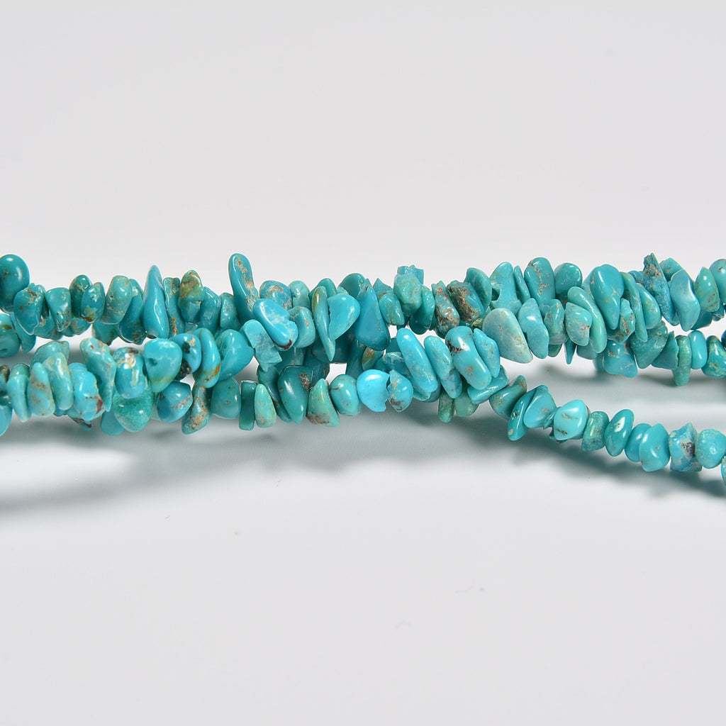 Blue Green Turquoise Loose Chips Beads 3-5mm - 14.5" Strand