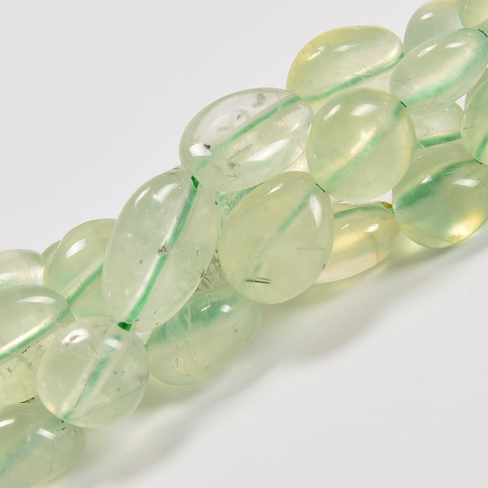 Prehnite Smooth Pebble Nugget Loose Beads 6-8mm, 8-12mm - 15" Strand