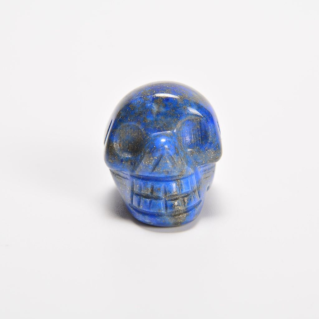 Lapis Skull Gemstone Crystal Carving Figurine 1 inch, Healing Crystal