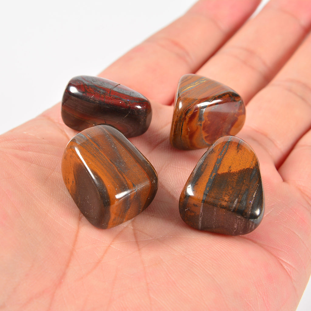 Iron Tiger's Eye / Tiger Iron Tumbled Stones Gemstone Crystal 20-30mm, Healing Crystals, Medium Size Stones
