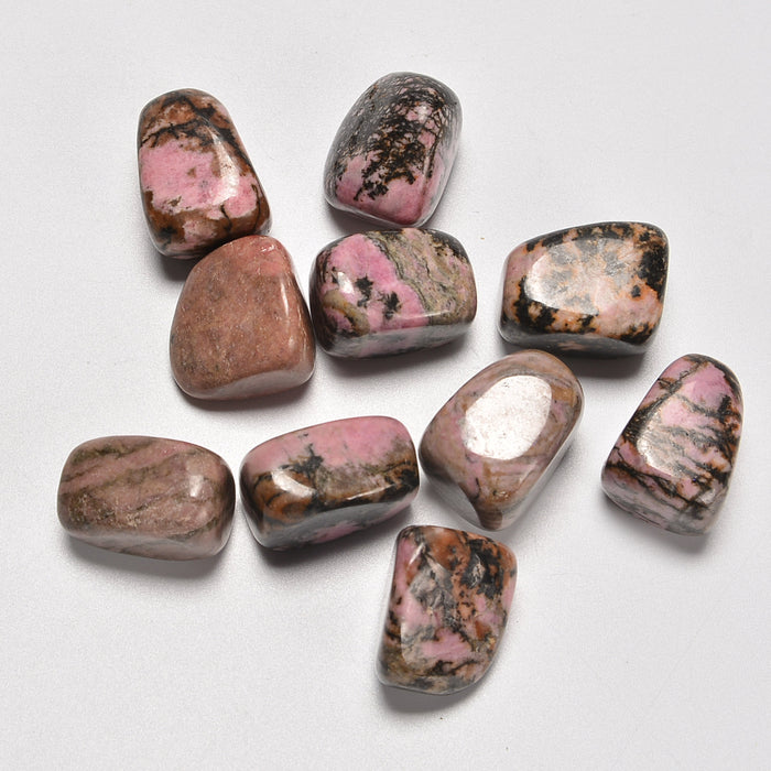 Rhodonite Tumbled Stones Gemstone Crystal 20-30mm, Healing Crystals, Medium Size Stones