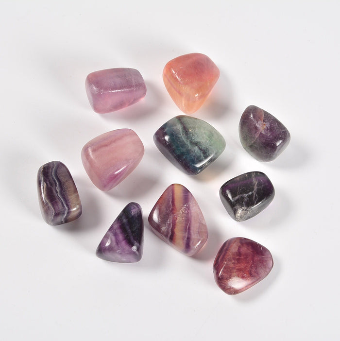 Fluorite Tumbled Stones Gemstone Crystal 20-30mm, Healing Crystals, Medium Size Stones