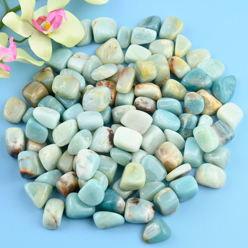 Mix Amazonite Tumbled Stones Gemstone Crystal 20-30mm, Healing Crystals, Medium Size Stones