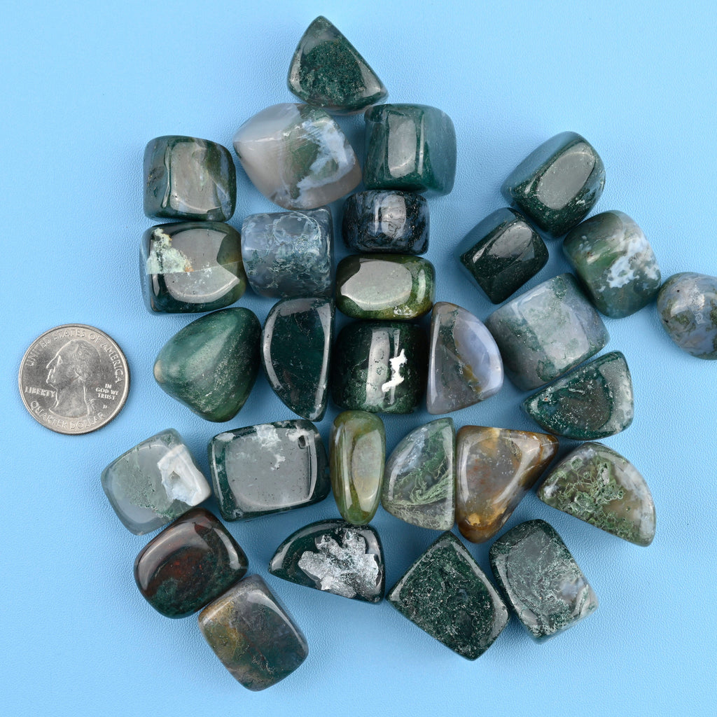 India Agate / Indian Agate Tumbled Stones Gemstone Crystal 20-30mm, Healing Crystals, Medium Size Stones