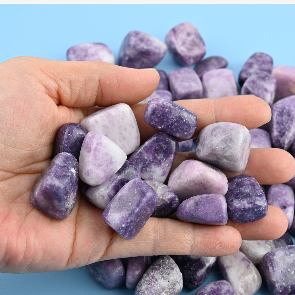 Lepidolite Tumbled Stones Gemstone Crystal 20-30mm, Healing Crystals, Medium Size Stones