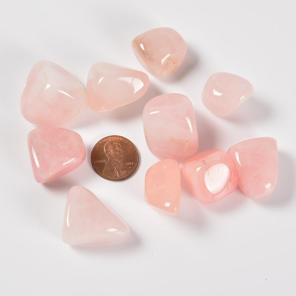 Rose Quartz Tumbled Stones Gemstone Crystal 20-30mm, Healing Crystals, Medium Size Stones