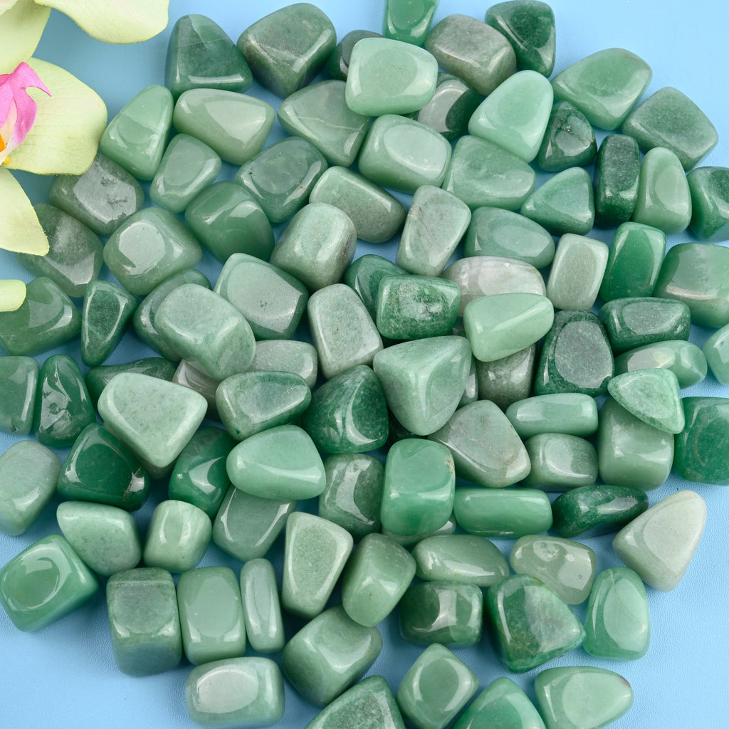 Green Aventurine Tumbled Stones Gemstone Crystal 20-30mm, Healing Crystals, Medium Size Stones