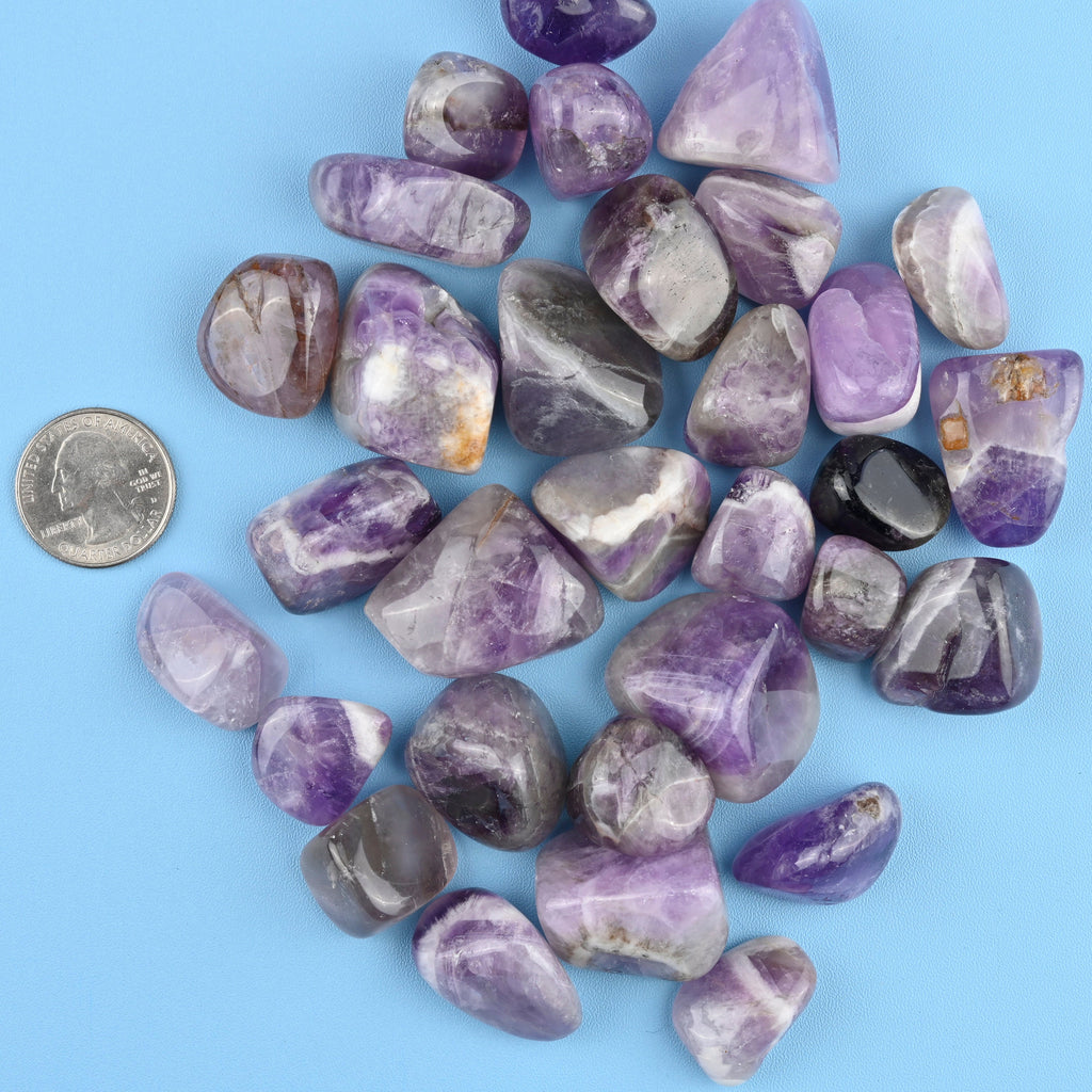 Amethyst Tumbled Stones Gemstone Crystal 20-30mm, Healing Crystals, Medium Size Stones