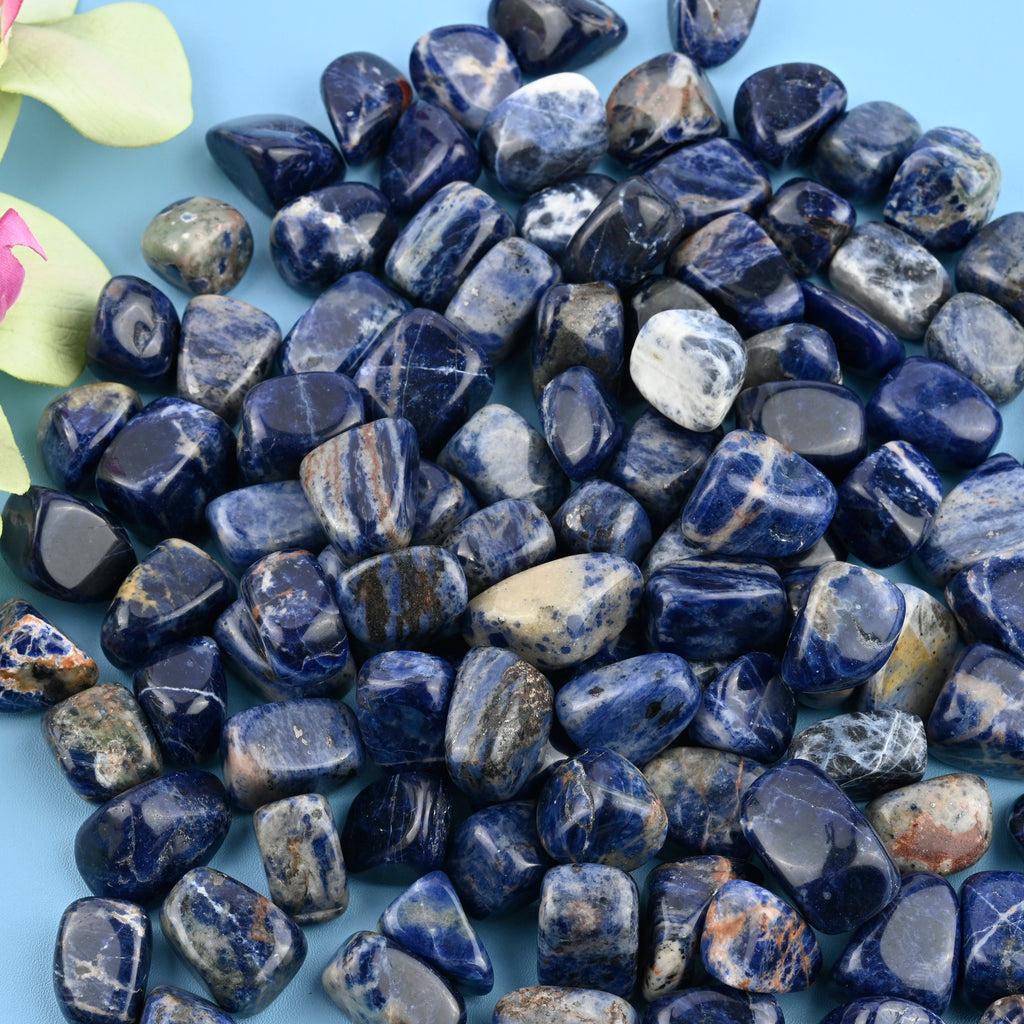 Sodalite Tumbled Stones Gemstone Crystal 20-30mm, Healing Crystals, Medium Size Stones