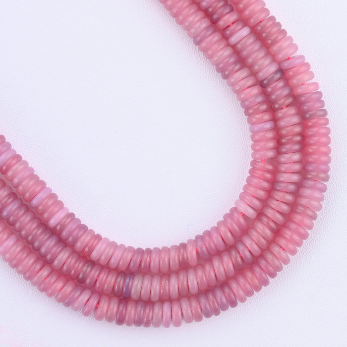 2x4mm, 2x6mm Pink Heishi Beads, Heishi Rondelle Spacer Beads, Disc Rondelle Beads, Bead Accessories Jewelry Making DIY Bracelets Necklaces