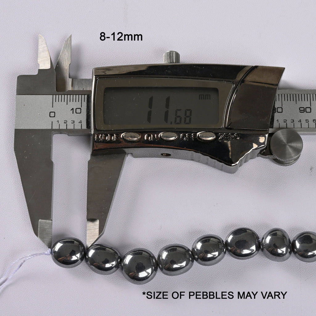 Terahertz Smooth Pebble Nugget Loose Beads 8-12mm - 15" Strand