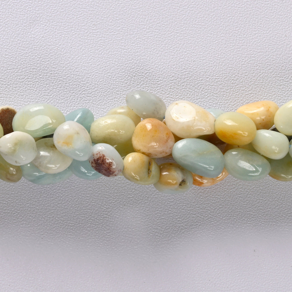 Amazonite Smooth Pebble Nugget Loose Beads 6-8mm - 15.5" Strand